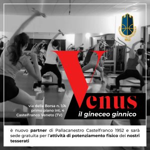 Venus è nuovo fitness partner di PC1952