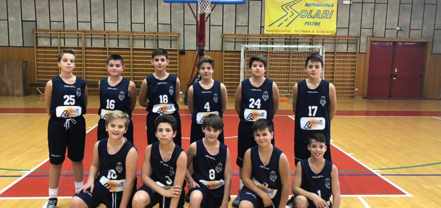 L’Under 13 A vince anche a Feltre e rimane a punteggio pieno