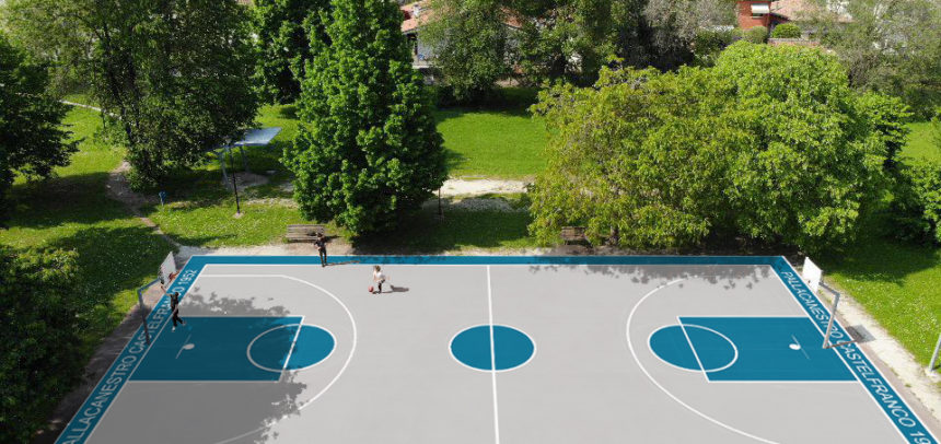 Al via il progetto di riqualificazione del campo da basket di Via delle Querce a Castelfranco