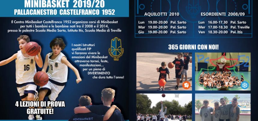 Iniziano i campionati anche per il Settore Minibasket PC1952 sponsorizzato Bi-Holiday