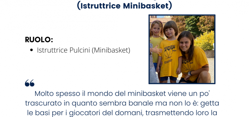 A tu per tu con… Annaclara Gasparin (Istruttrice Minibasket)