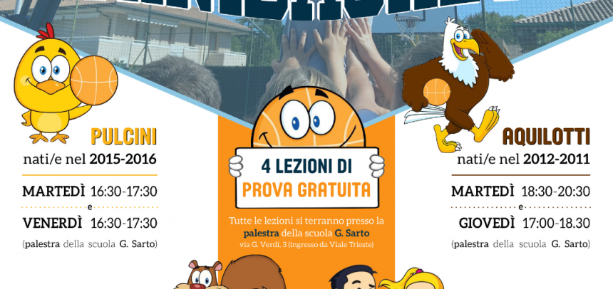 Stagione Minibasket al via dal 13 settembre!